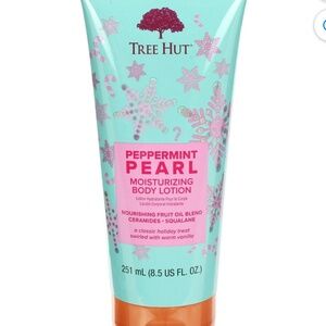 Tree Hut Peppermint Pearl Moisturizing Body Lotion 8.5 oz Holiday Sealed New